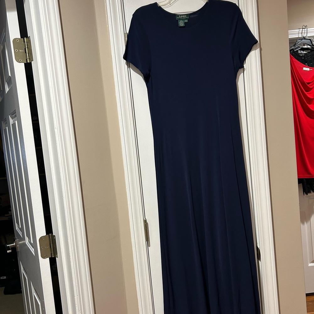 Ralph Lauren Classic Navy Maxi Dress